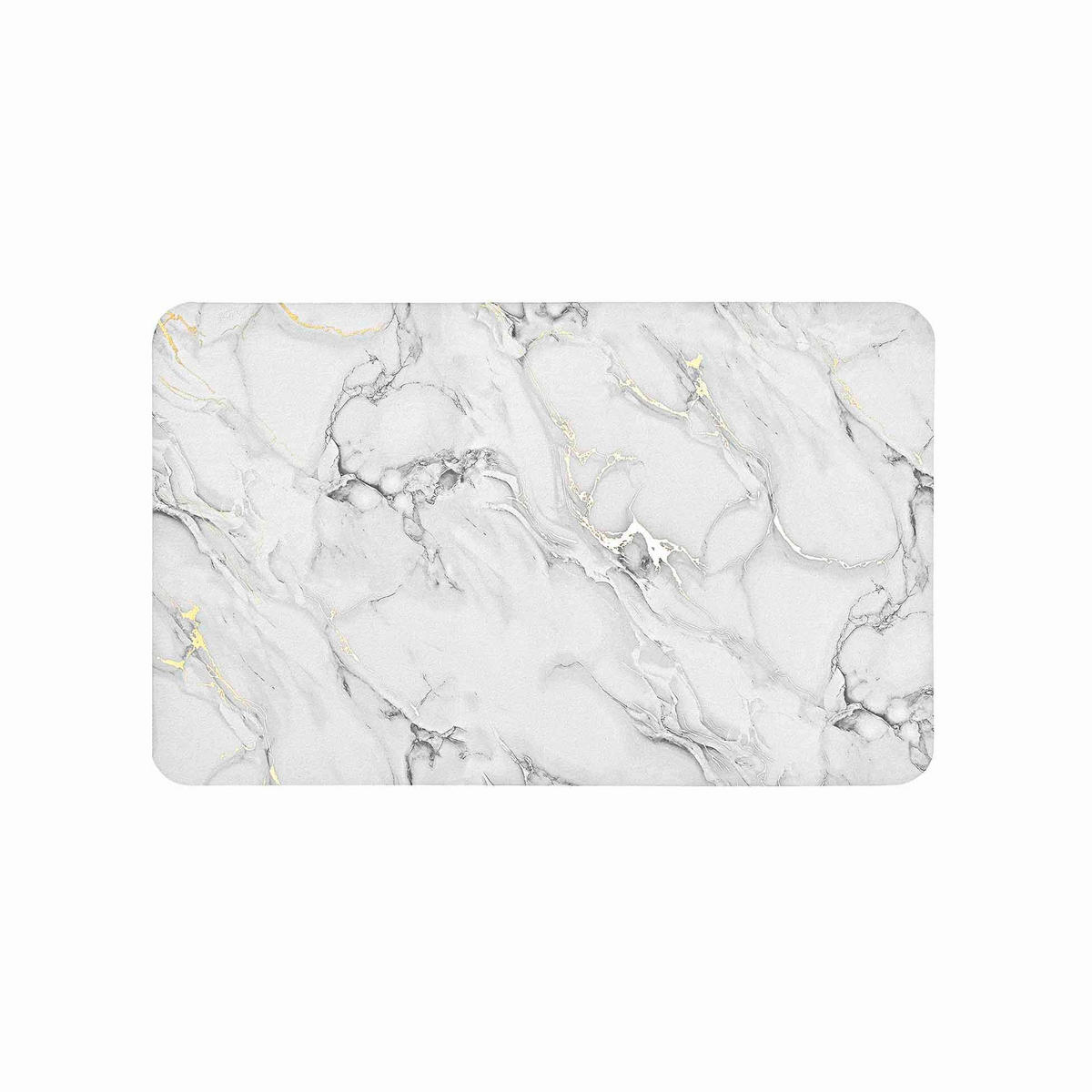 BADEZIMMERMATTE Marmorimitat 50/80 cm - Grau, Textil (50/80cm) - Douceur d´intérieur