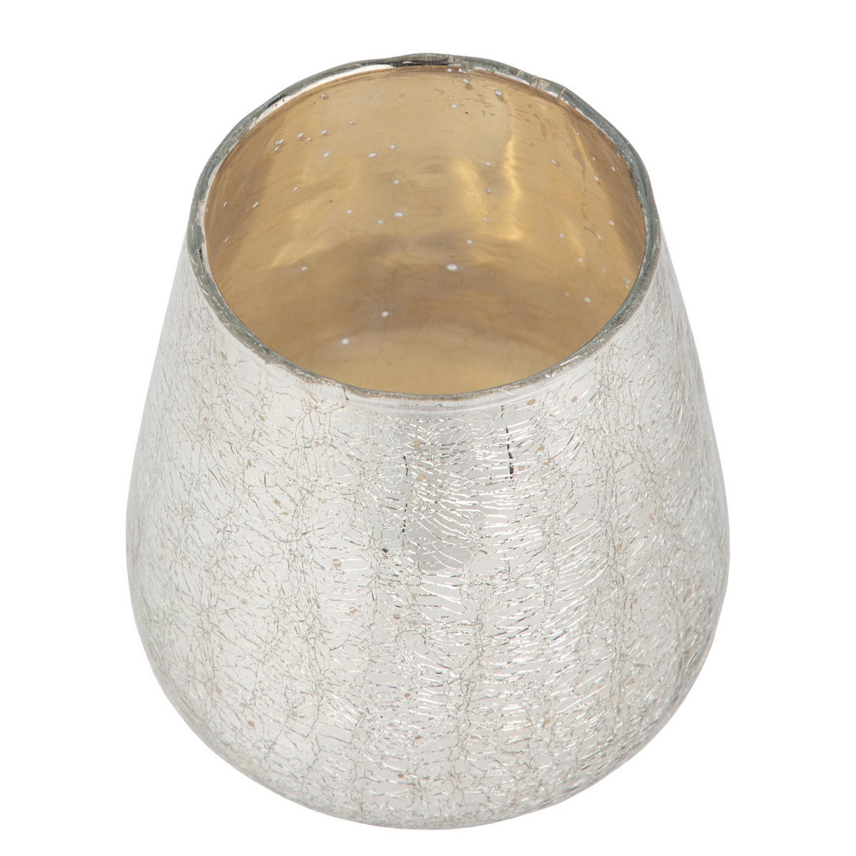 WINDLICHT Delight - Silberfarben, Glas (12/13/12cm) - Butlers