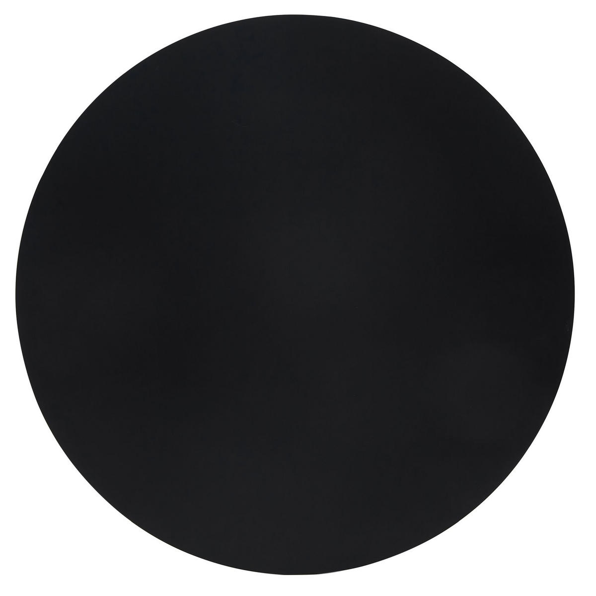 ESSTISCH Fascons rund, Schwarz, 100 cm - Schwarz, Holzwerkstoff/Metall (100/100/75cm) - Selsey