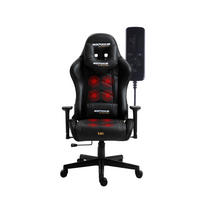 GAMING-STUHL Tactical SMI mit Massagefunktion Schwarz - Schwarz, Metall (55/137/55cm) - MaxPodium
