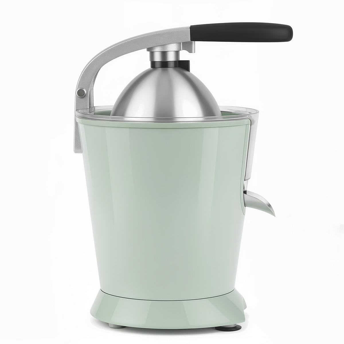 ZITRUSPRESSE ZEST7 Grün, tropffreier Ausgießer, leistungsstarker Gelenkarm, 160 W - Grün, Metall (18.5/29/25cm) - SWEISS