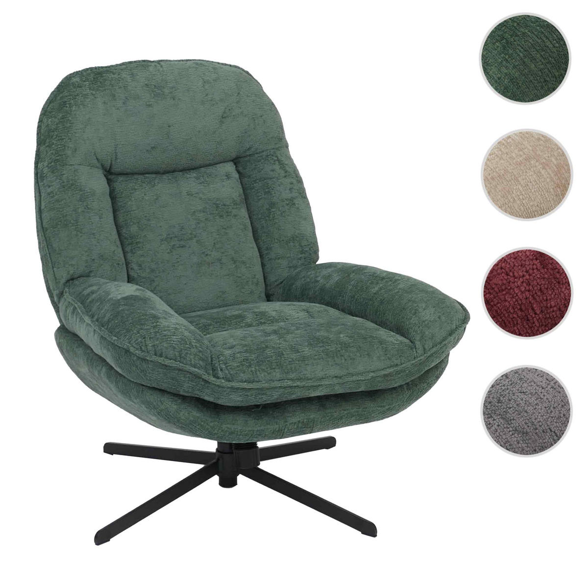 RELAXSESSEL Grün - Grün, Textil (80/96/90cm) - MCW