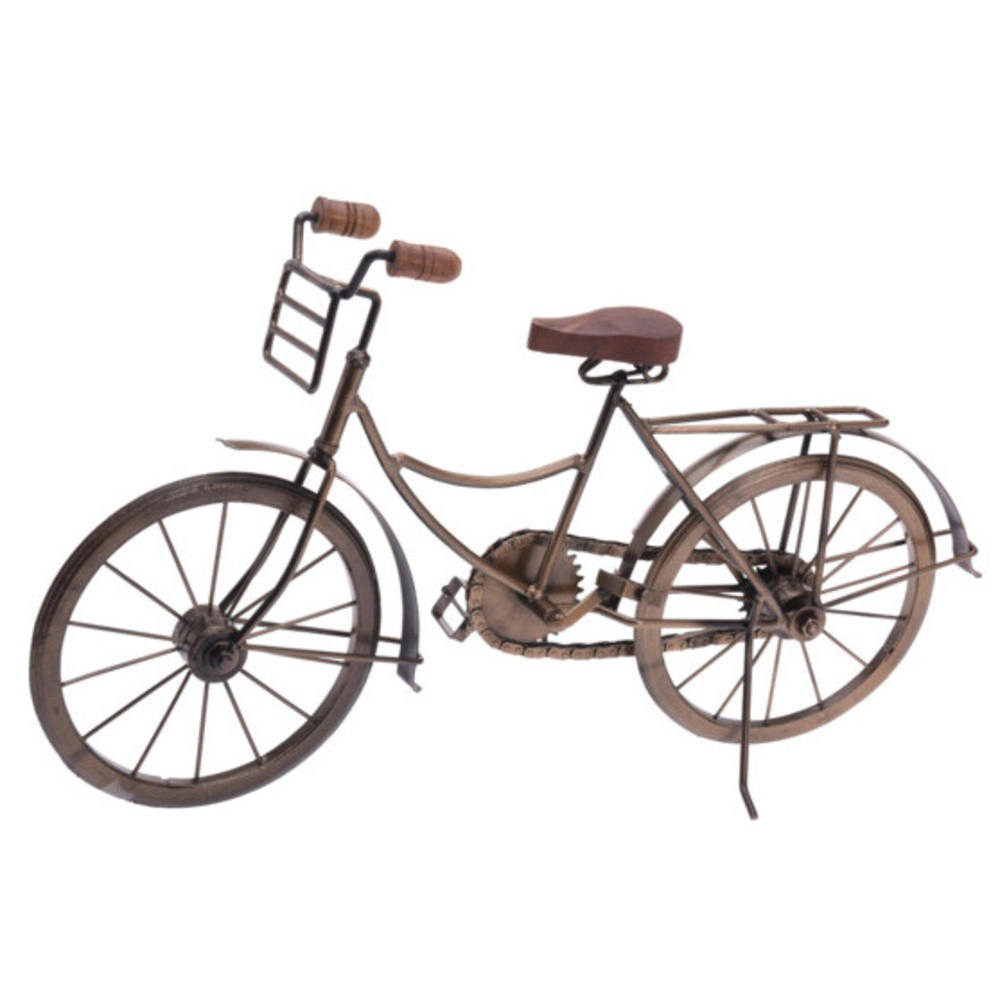 DEKORATION Retro Fahrrad 47/12/27 cm - Schwarz, Metall (12/27/47cm) - Home Styling Collection