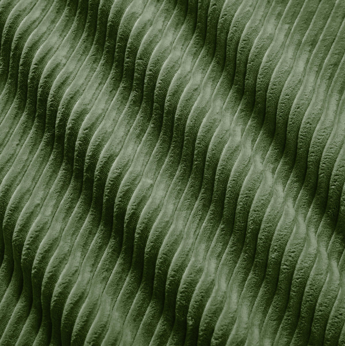 WOHNLANDSCHAFT 298/178/70 cm in Grün aus Cordsamt, modular und ohne Montage - Grün, Textil (178/70/298cm) - Flora Grace