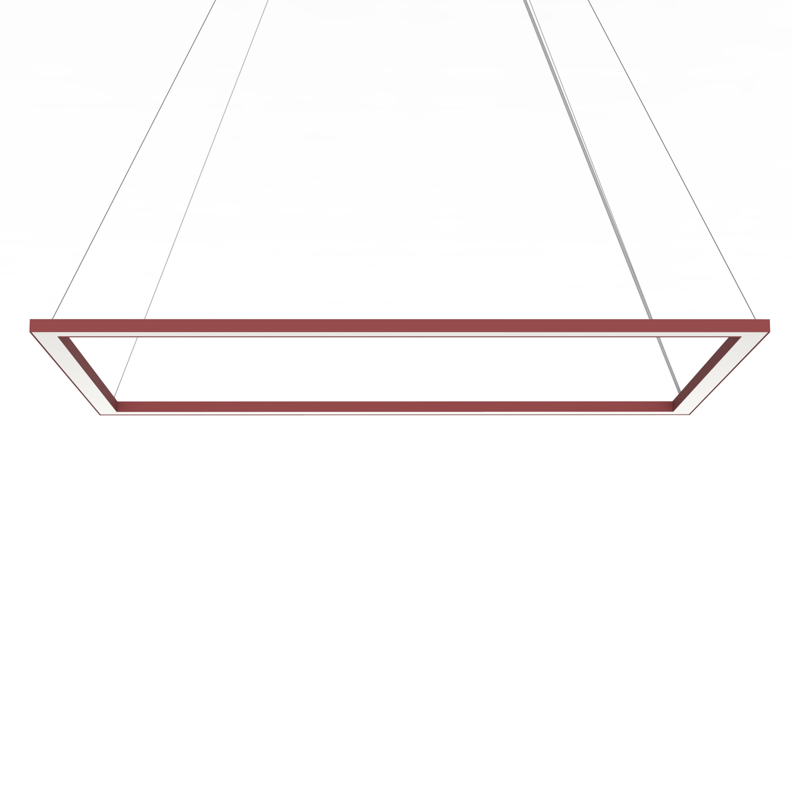 LED-HÄNGELEUCHTE - Rot, Metall (60/60/100cm) - Lumicom