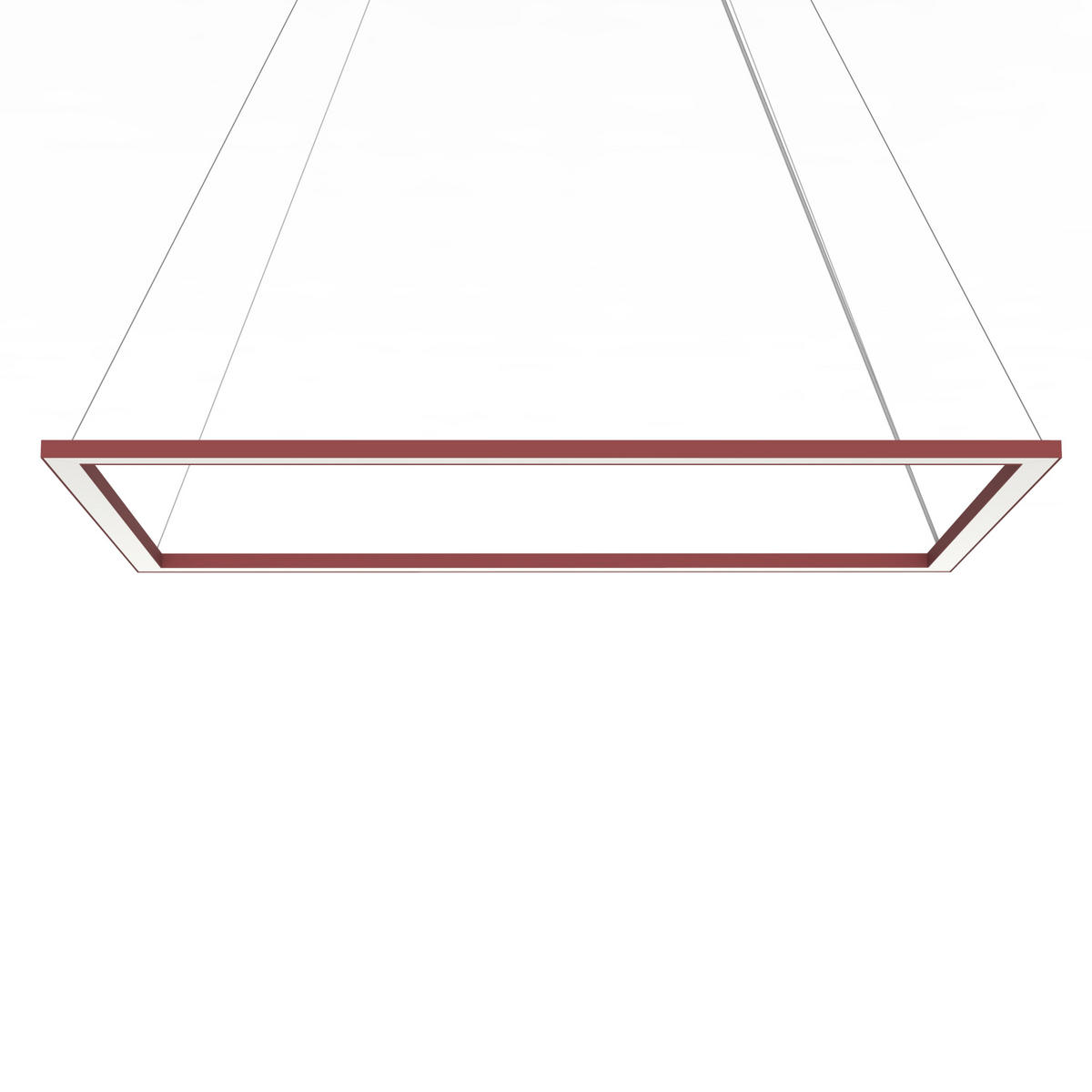 LED-HÄNGELEUCHTE - Rot, Metall (60/60/100cm) - Lumicom