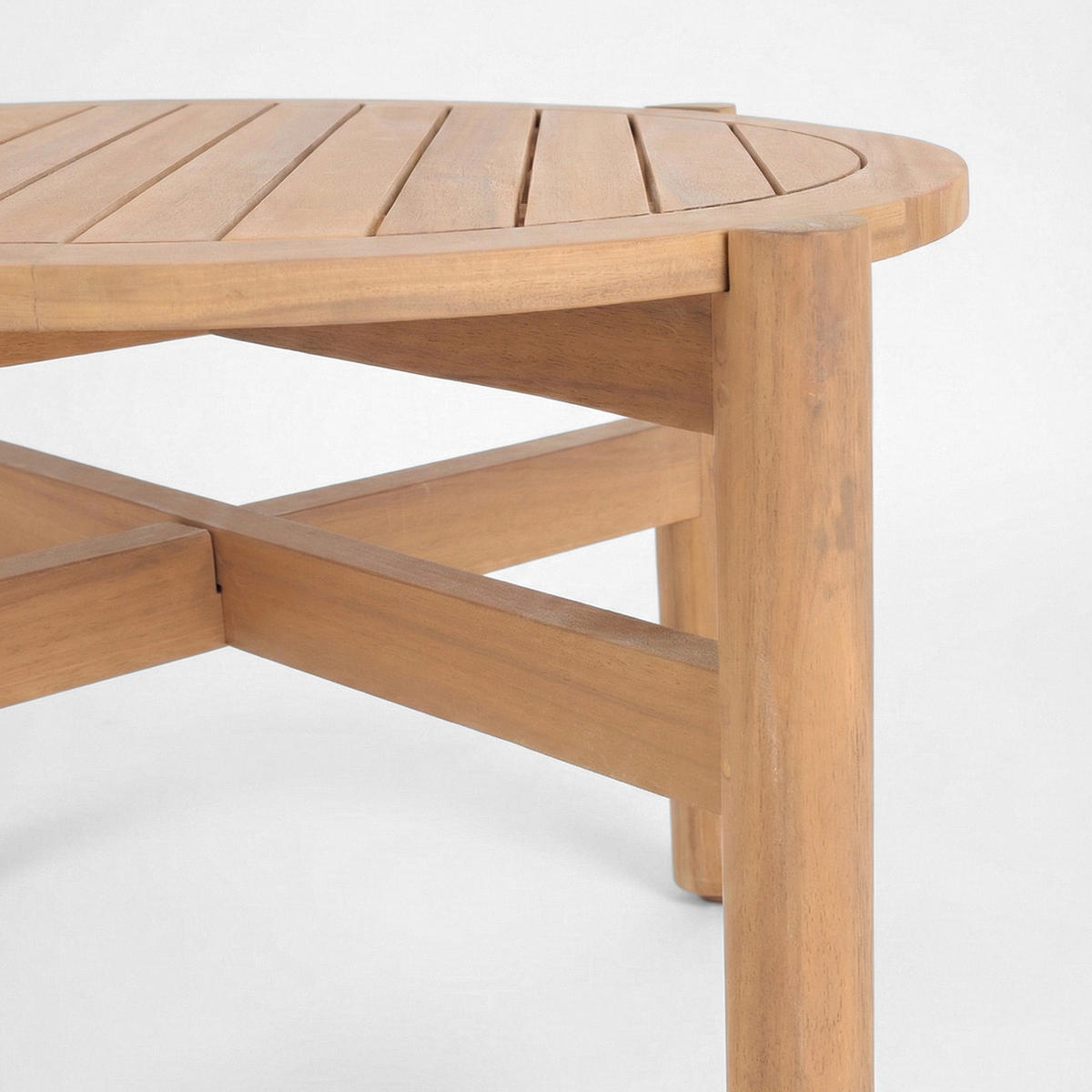 LOUNGETISCH - Akazie massiv - Akazie Braun - Braun/Akaziefarben, Holz (60/60/41cm) - home24