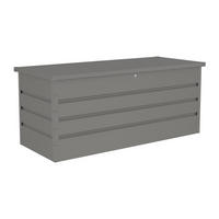 AUFBEWAHRUNGSBOX für den Garten aus grauem verzinktem Stahl - 750 l - TOMASO - Grau, Metall (73/72/174cm) - Vente-Unique