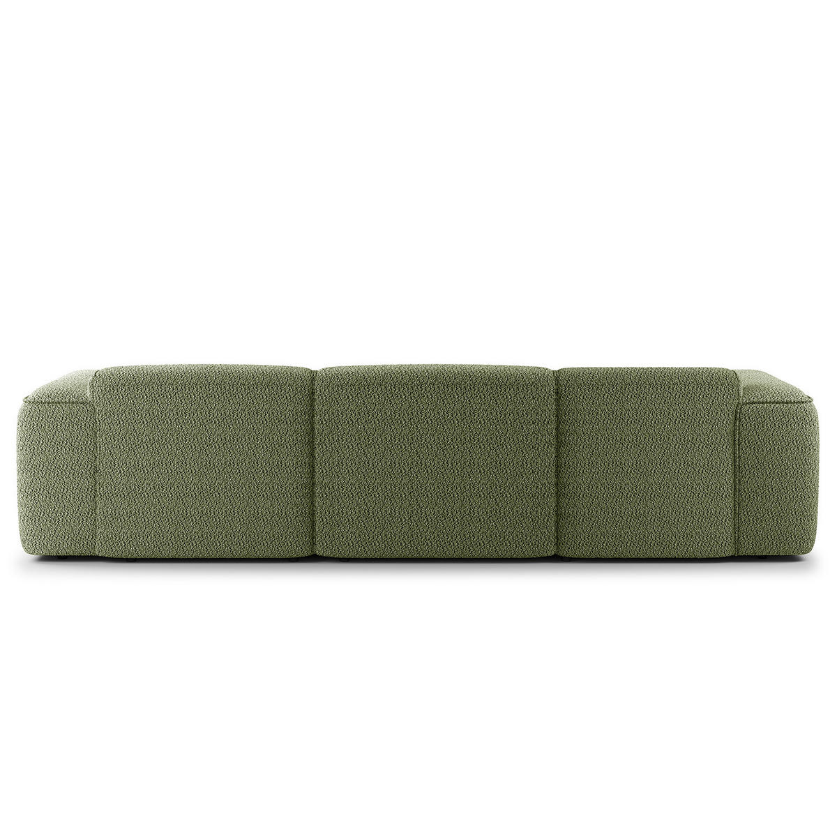 3-SITZER ECKSOFA mit Longchair - Schwarz/Grün, Kunststoff/Textil (284/173cm) - home24