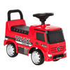 KINDER RUTSCHAUTO, Rot+Schwarz/Weiß+Schwarz, Metall+ PP-Kunststoff - Rot, Metall (62.5/28.5/45cm) - HOMCOM