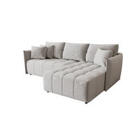 ECKSOFA Treviso - Hellgrau, Holzwerkstoff/Textil (245/185cm) - Fun Möbel