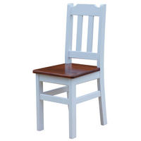 HOLZSTUHL Massiv Kiefer Holz, Weiss/Calvados, 90 x 36 x 39 cm - Kirschbaumfarben, Holz (39/90/36cm) - Koma