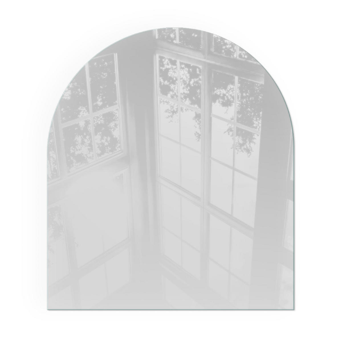 GLASPLATTE für Kamin 80x70 cm - Grau, Glas (80/70/0.4cm) - TULUP