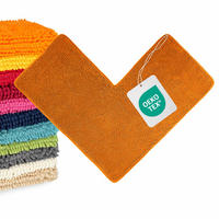 ECKBADEMATTE PARIS - Orange, Textil (100/100cm) - WohnDirect