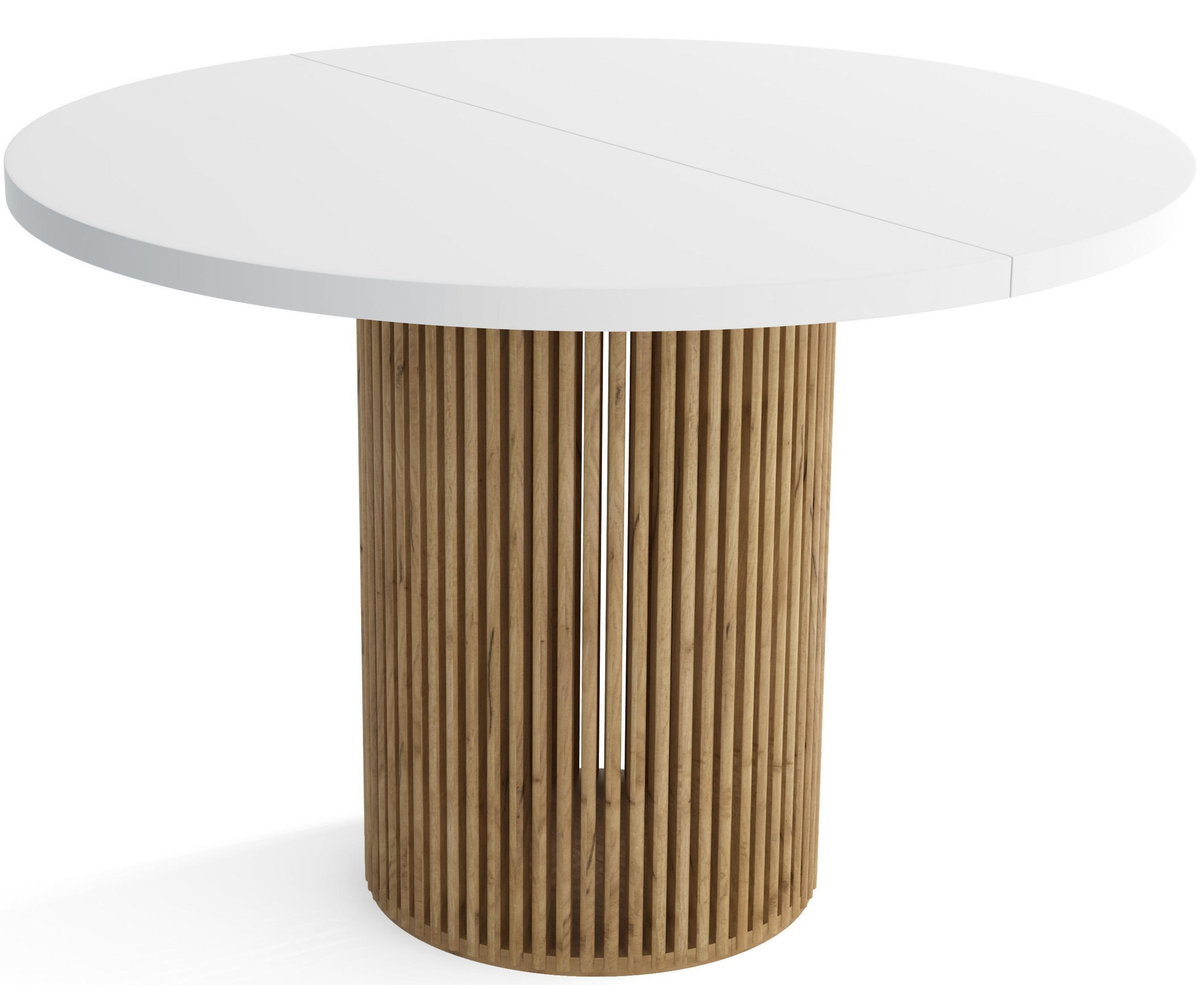 TISCH Weiss DIEGO Ausziehbar - Goldfarben/Weiß, Holzwerkstoff (120/48/77cm) - Sepro Meble