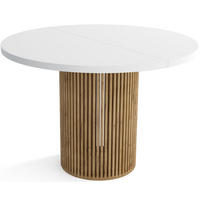 TISCH Weiss DIEGO Ausziehbar - Goldfarben/Weiß, Holzwerkstoff (120/48/77cm) - Sepro Meble