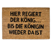 FUSSMATTE - Hellbraun, Kunststoff/Textil (40/60cm) - Relaxdays