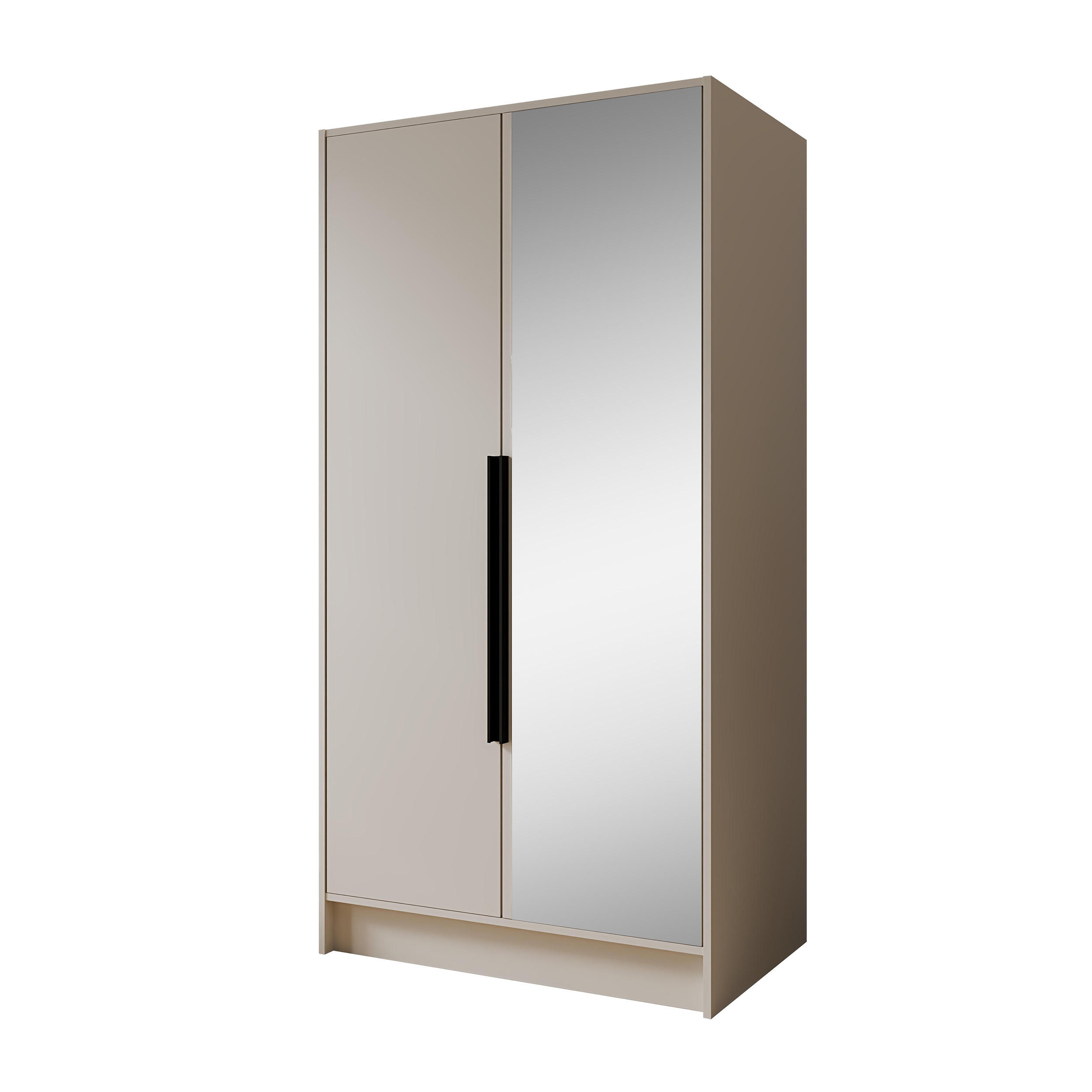 Beautysofa Drehtürenschrank Kaschmir 100x200x51 cm