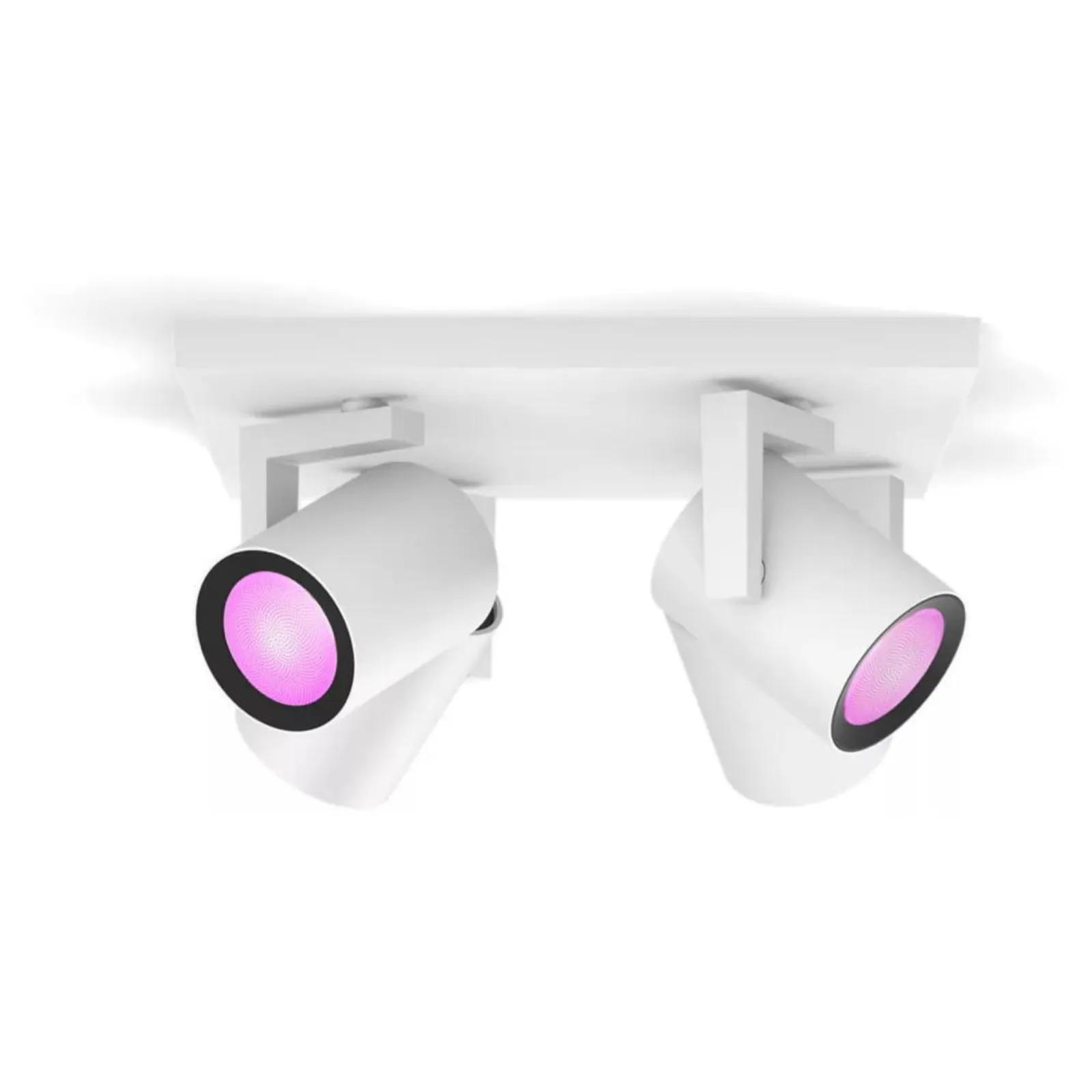 DECKENLEUCHTE Argenta Weiß - Weiß, Metall (24/24/12.7cm) - Philips HUE