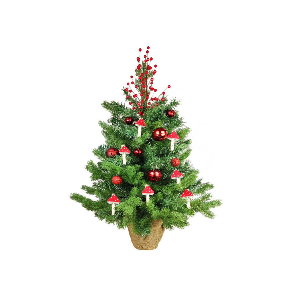 Thumbnail - Laalu, Rot, Metall, Kunststoff, Textil, 20x12x30 cm, Dekoration, Weihnachtsdekoration, Weihnachtsbaumschmuck, Weihnachts...