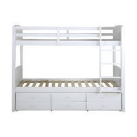 ETAGENBETT - 2 Personen - Holz, Platte - Weiß - - Weiß, Holz (90/190cm) - Vente-Unique