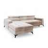 ECKSOFA Agnesa Xs In Salvador - Beige, Holzwerkstoff/Textil (260/200cm) - Fun Möbel