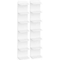 STANDREGAL 2er Set Weiß 24 x 30 x 186 cm - Weiß, Holzwerkstoff (30/186/24cm)