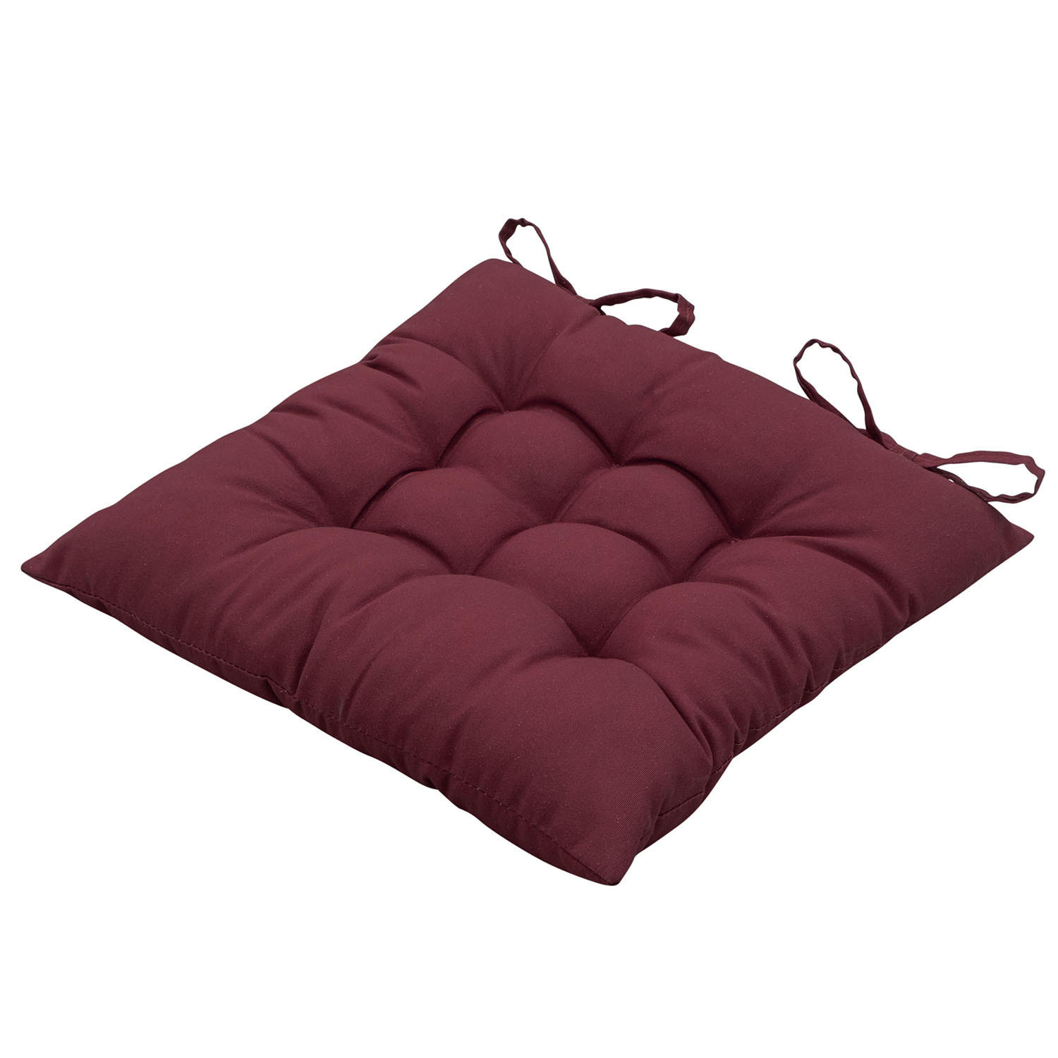 SITZKISSEN Panama 46/46 cm 4er-Set - Dunkelrot, Textil (46/6/46cm) - Madison