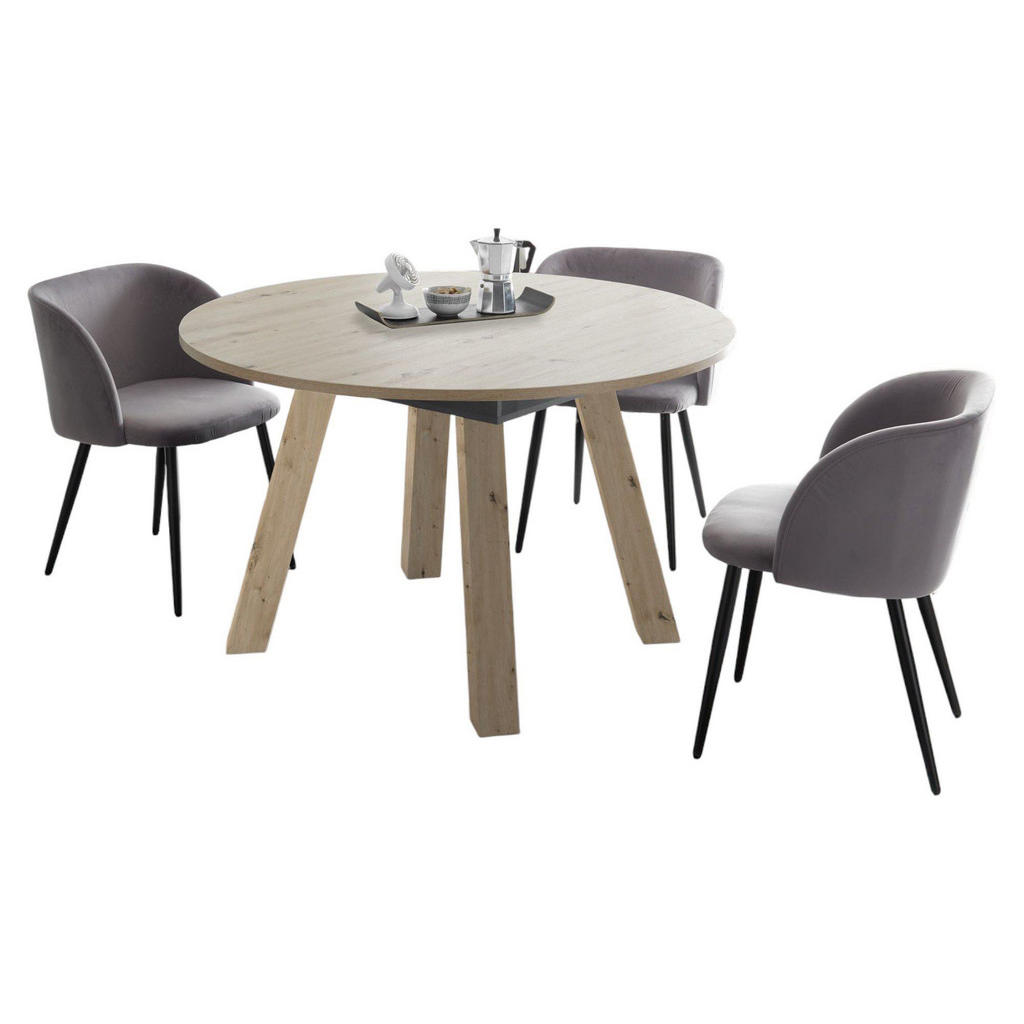 Thumbnail - 58aufmkessel Esstisch, Natur, Holz, Rund, 110x78x110 cm, Esszimmer, Tische, Esstische