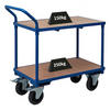 TISCHWAGEN mit 2 Etagen 95x50x97cm Traglast 400kg Lichtblau - Hellblau, Metall (97/50/95cm) - PROREGAL