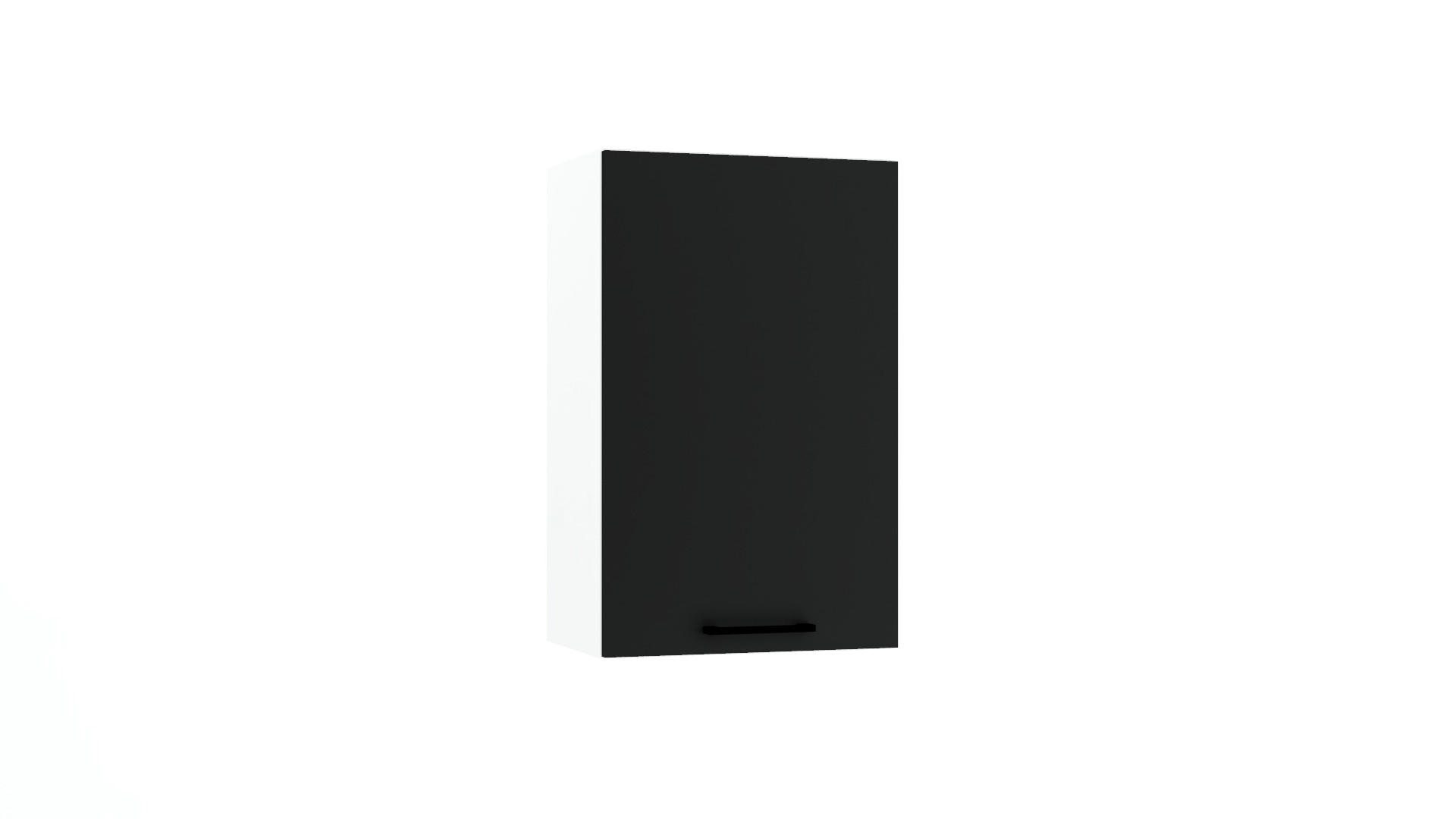 HÄNGESCHRANK W45 P/L - Morvex - Praktisches Stauraum Konzept - Schwarz, Holz/Metall (45/72/30cm)