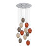 GALERIELEUCHTE Echos 12-flammig Mehrfarbig Ø 18cm - Multicolor/Weiß, Glas (18/18/20cm) - s.luce