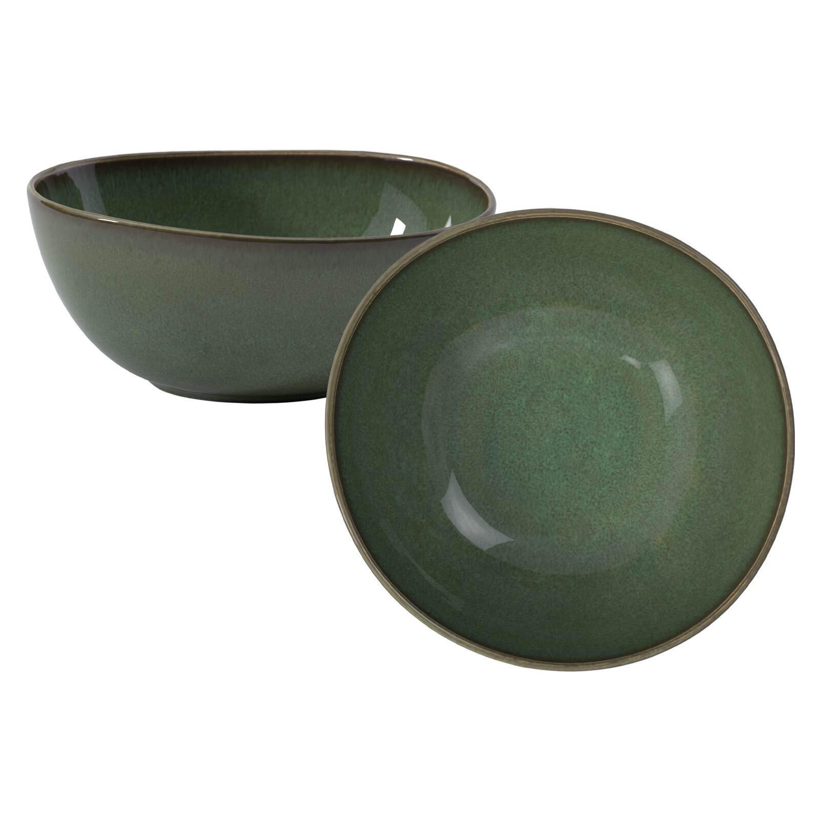 SERVIERSCHÜSSELN Lave Vert ø 28,4 cm 2er Set - Grün, Keramik (25.4cm) - like.Villeroy & Boch