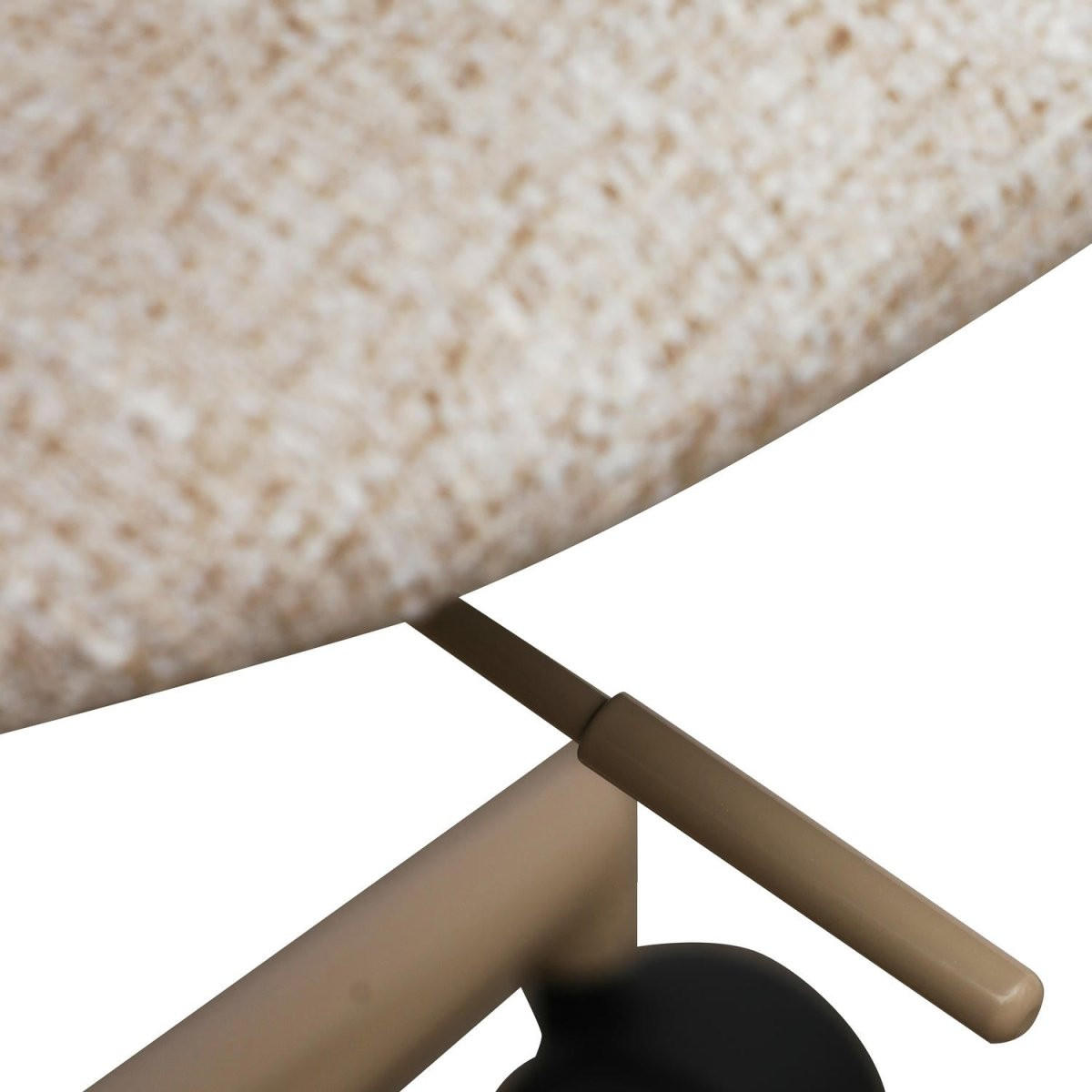 DREHSTUHL höhenverstellbar in Webstoff Beige - Beige, Textil/Metall (60/82/57cm) - Furnhouse