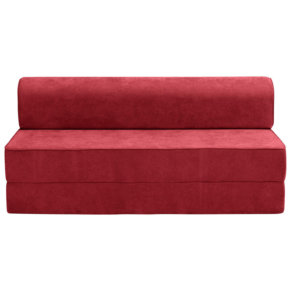 FALTSOFA Katusha Flachgewebe rot - Rot, Kunststoff (80/71/160cm) - 58aufmkessel