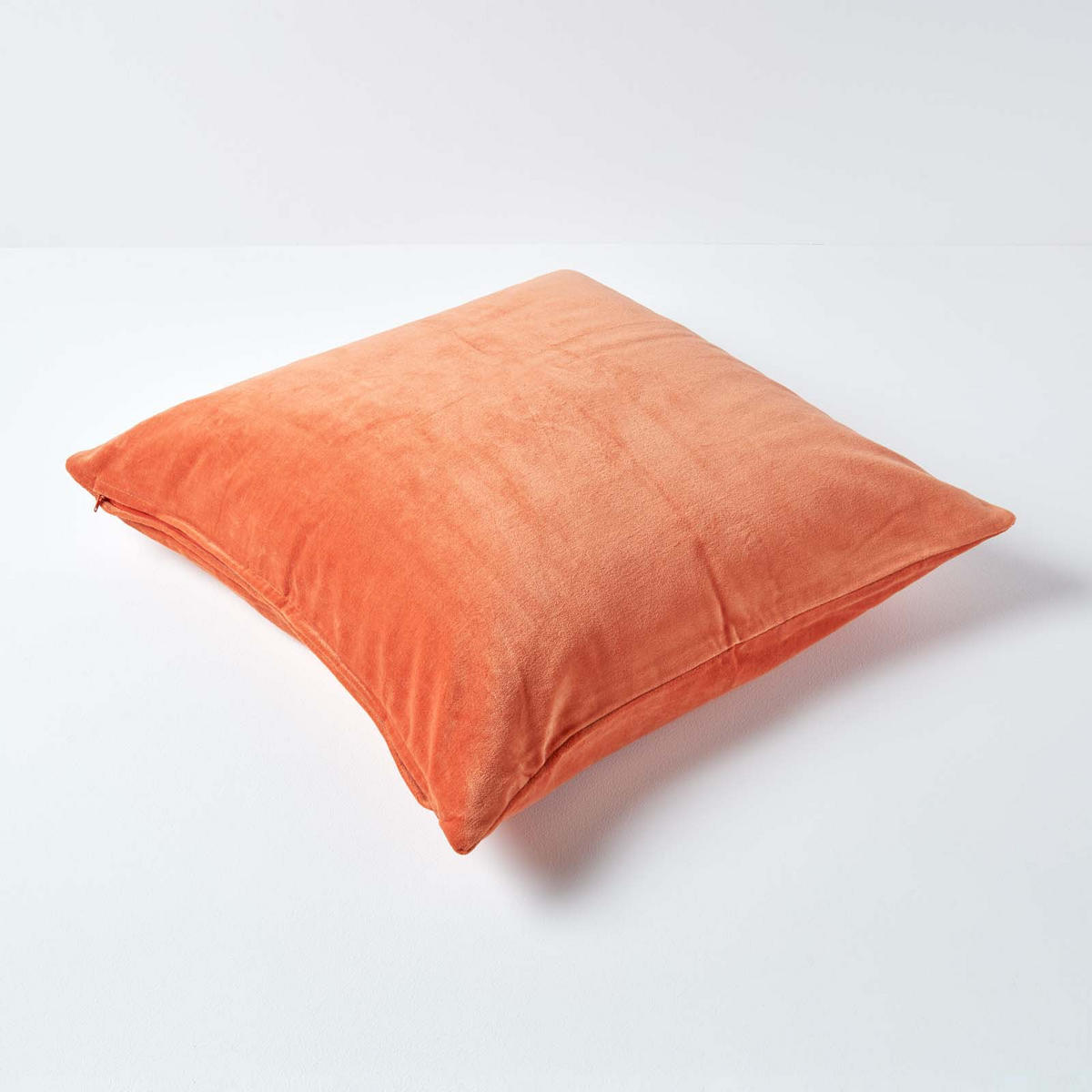 KISSENHÜLLE Baumwollsamt orange 60/60 cm - Orange, Textil (60/60cm) - Homescapes