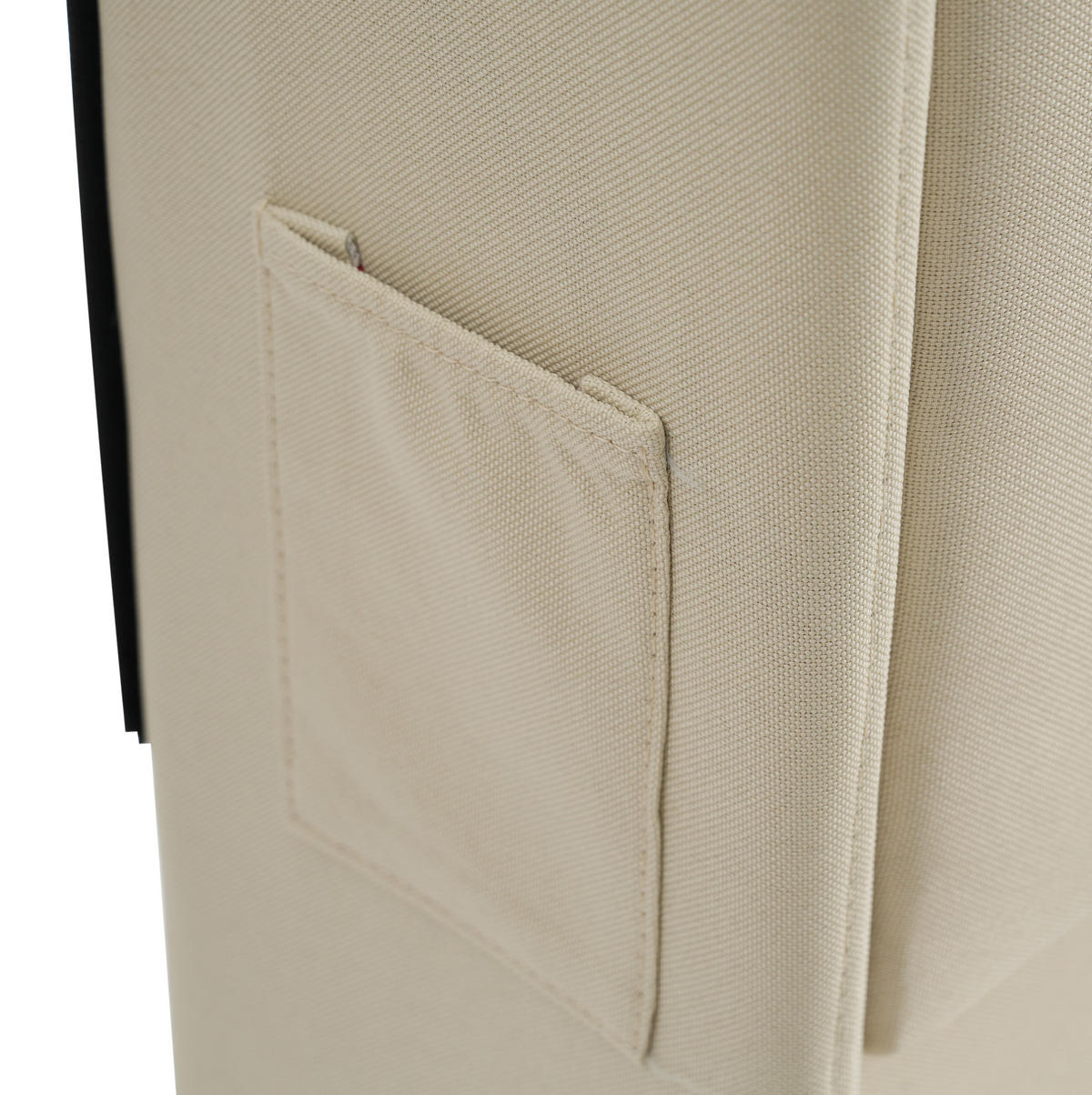 POLSTERBETT aus Leinen 140x200 cm in Beige mit LED, USB-C & Stauraum - Beige, Textil (140/200cm) - Modfu