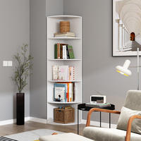 ECKREGAL Fabienne Weiß 40 x 180 cm mit 5 Fächern - Weiß, Holzwerkstoff (40/180/40cm) - Vicco