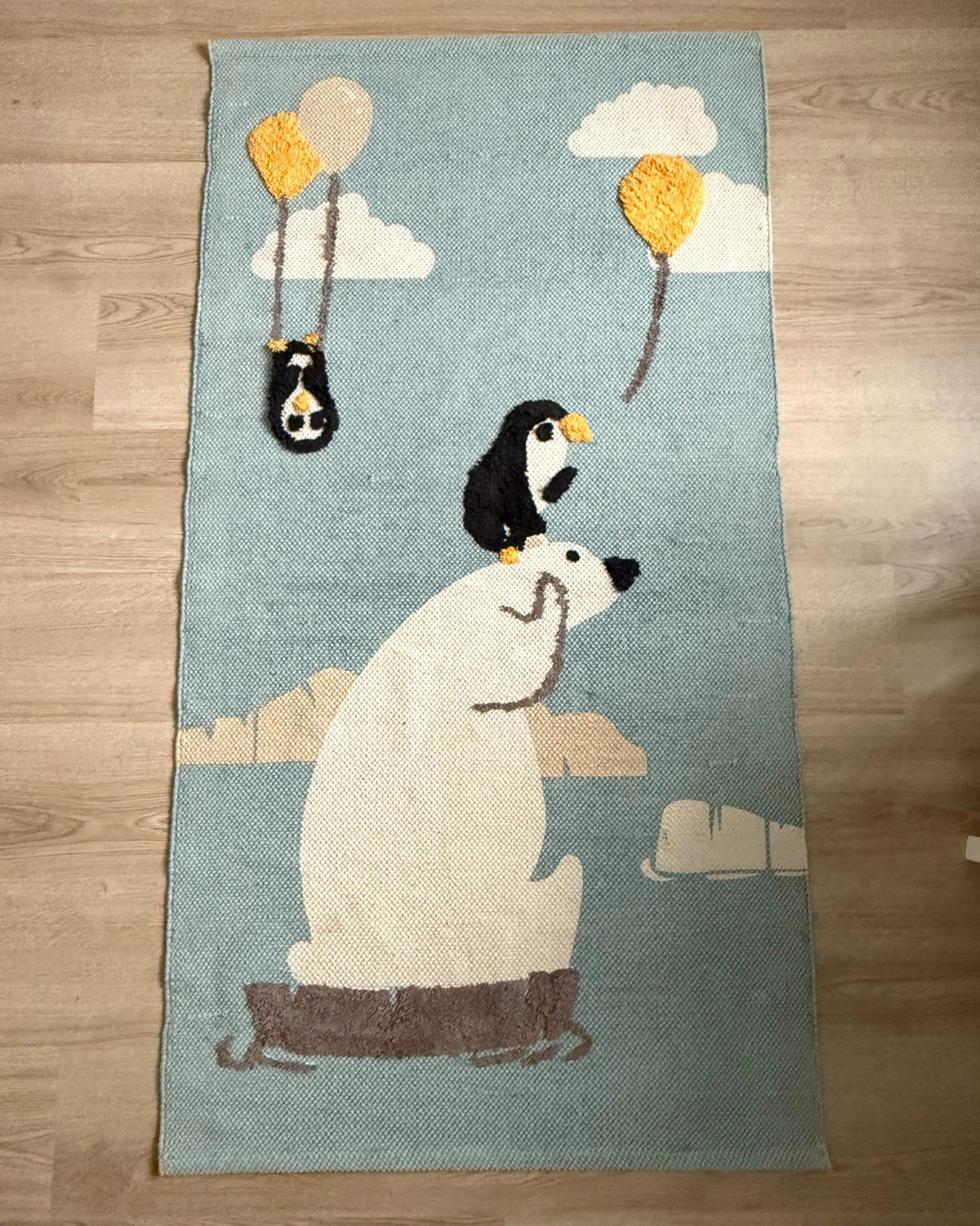 KINDERTEPPICH Barus 150/80 cm - Blau, Textil (80/150cm) - Beliani