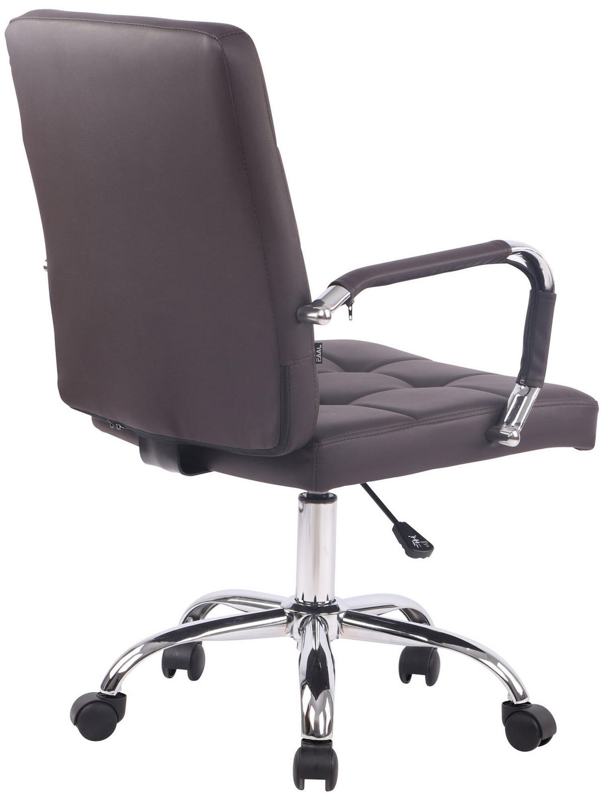 BÜROSTUHL Deal V1, Kunstleder Braun - Braun, Textil/Metall (56/104/62cm) - TPFLiving