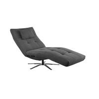 RELAXLIEGE LETICIA Anthrazit Cord - Anthrazit/Schwarz, Textil/Metall (82/115/156cm) - KAWOLA