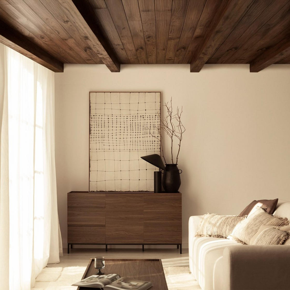 SIDEBOARD GROSSES Peyton Walnuss 150 cm x 80 cm - Walnussfarben, Holzwerkstoff (150/80/40cm) - Klast Home