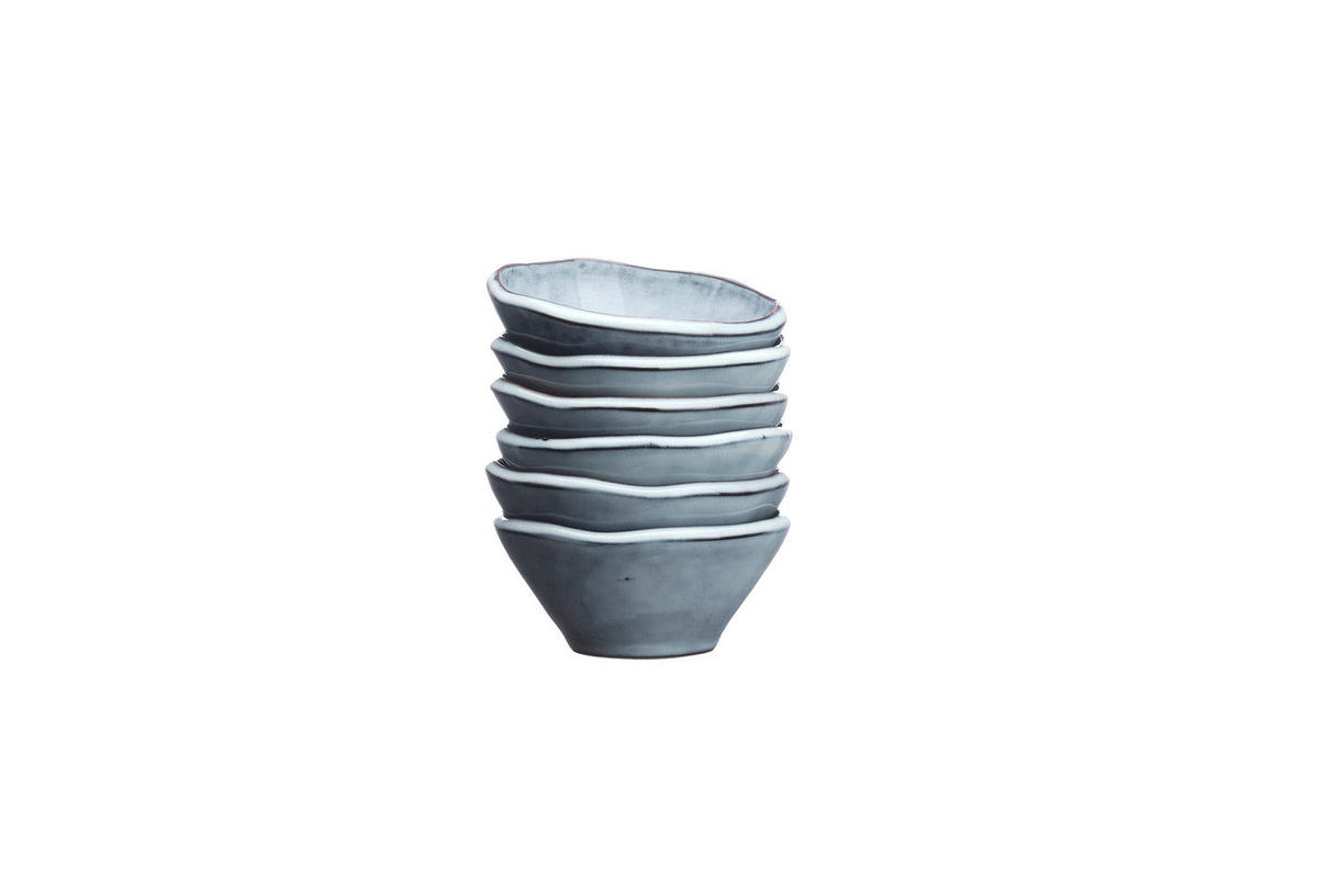 SCHALEN Cloud Ø10cm - 6er-Set - Sturmgrau - Grau, Keramik (10cm) - Björn