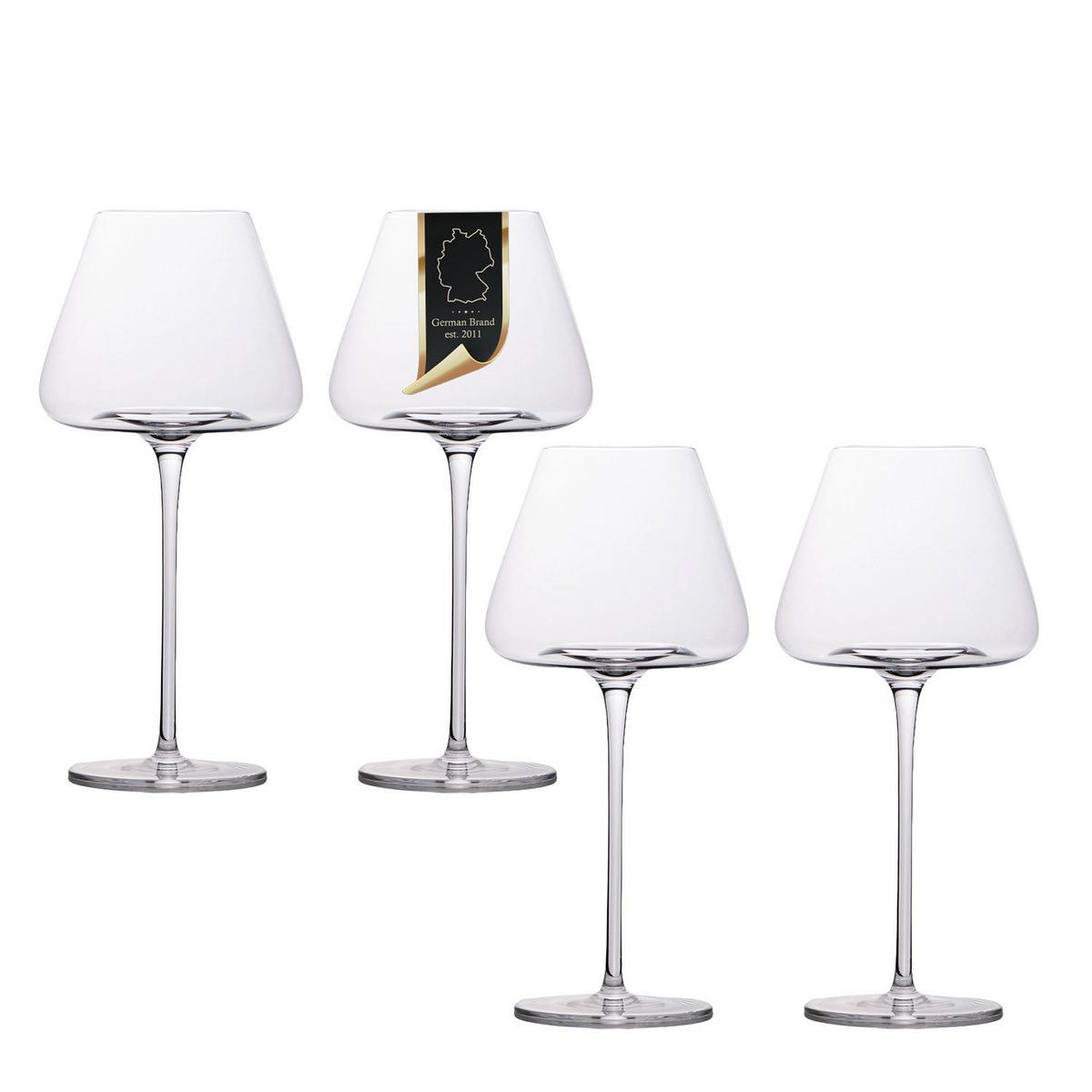 WEINGLÄSER 600 ml (4er Set) - Transparent, Glas (0.6L) - Intirilife