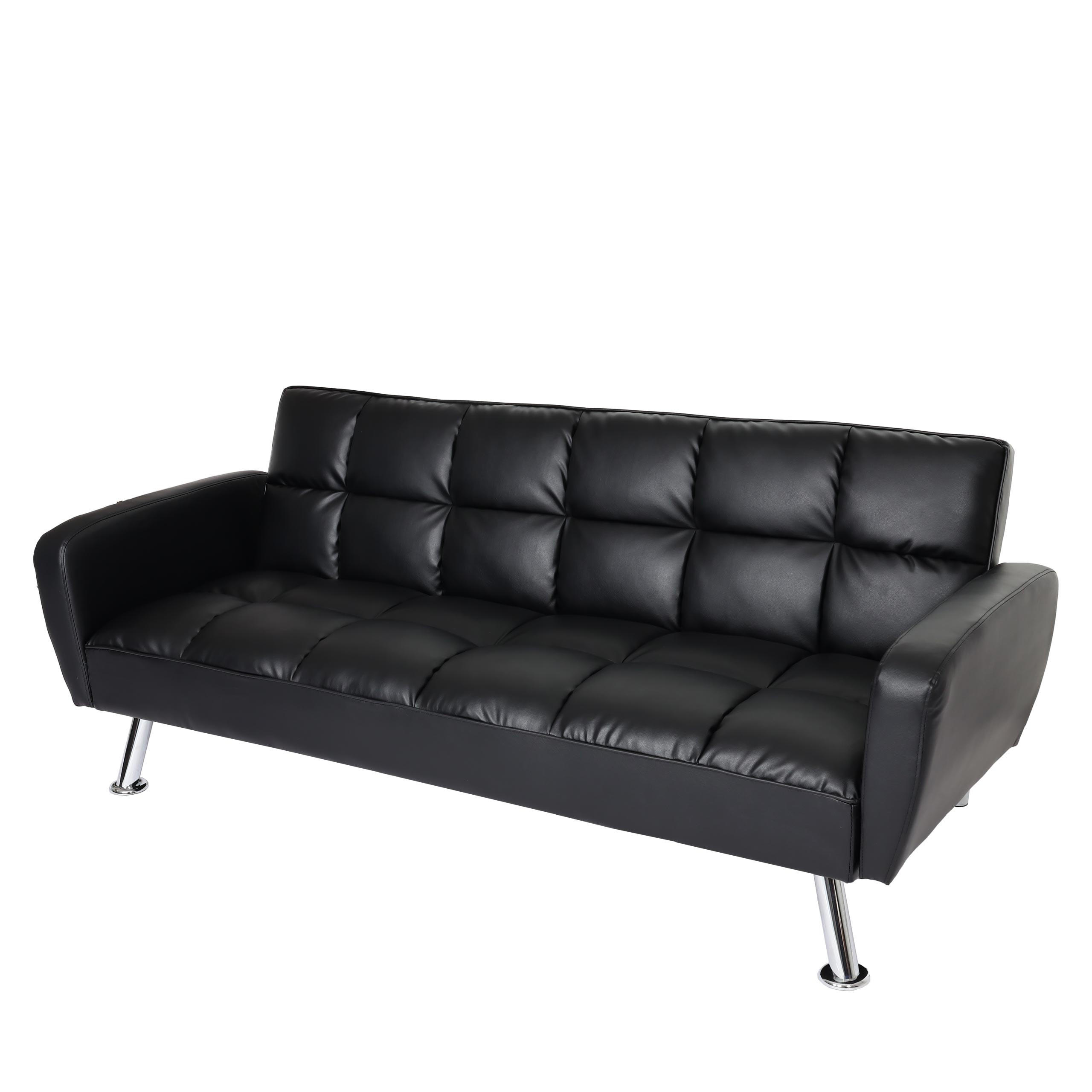 SOFA Schwarz - Schwarz, Textil (203/81/93cm) - MCW