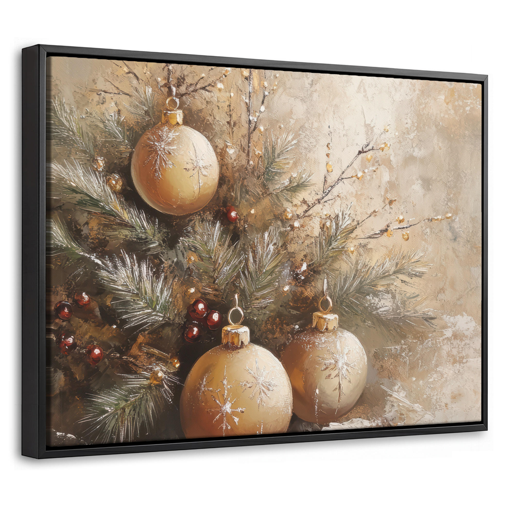 MuchoWow Leinwand Gold 40x30 cm