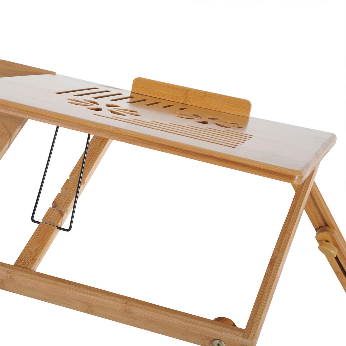 LAPTOPTISCH DE-16684 Bambus, höhenverstellbar & neigbar Natur - Naturfarben, Naturmaterialien (55/35/325cm) - ComfortXL