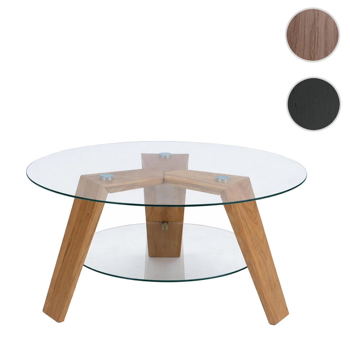 KÁVOVÝ STOLÍK okrúhly hnedý - hnedá, drevo (75/75/40cm) - MCW