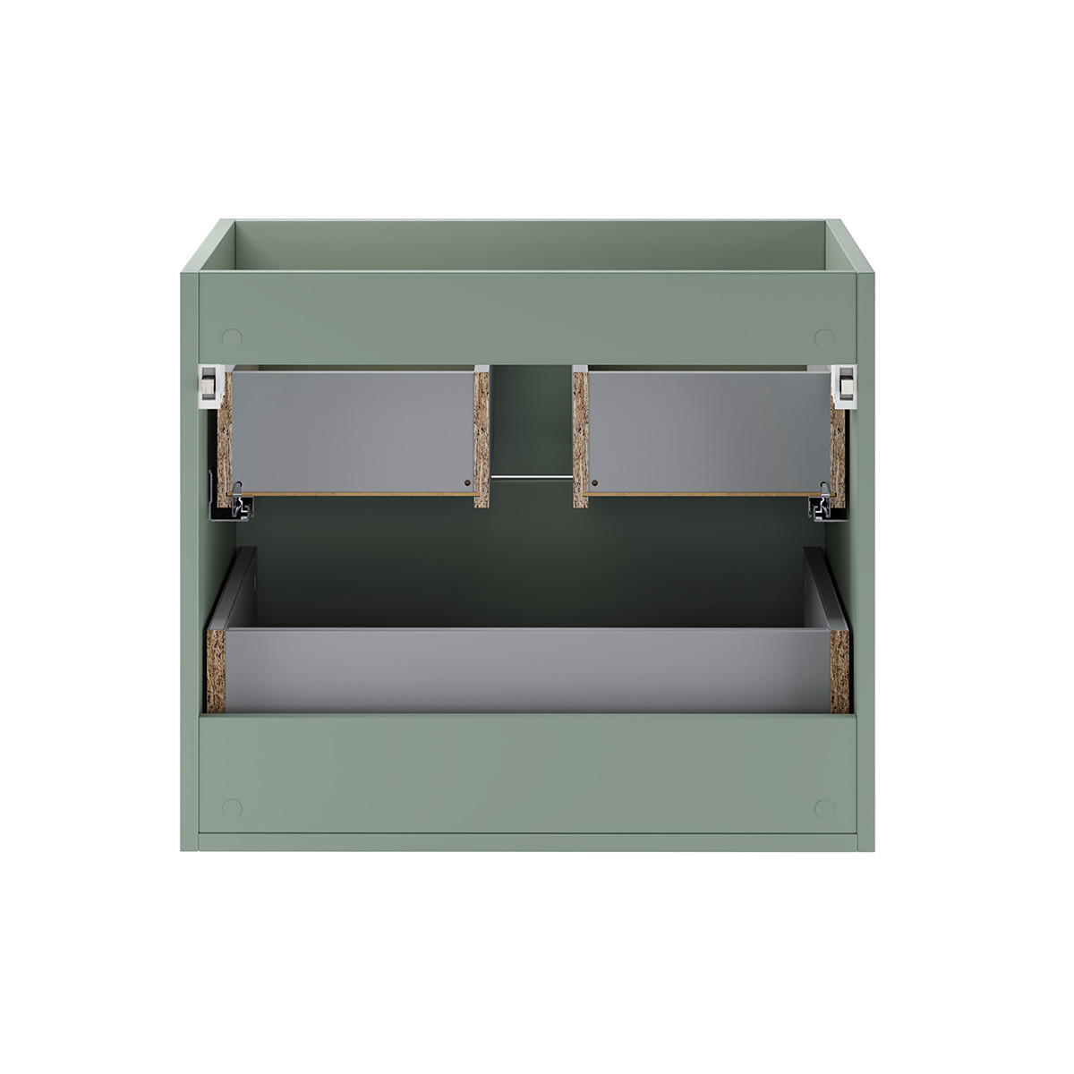 WASCHTISCH 61cm Oria Grün - Grün, Holzwerkstoff (61/50/46cm) - Petits-meubles