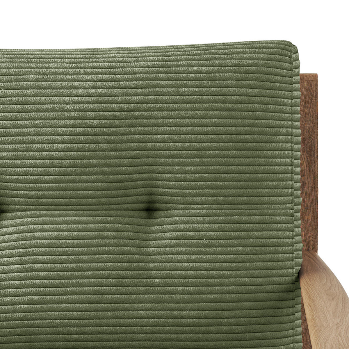 SESSEL - Eichefarben/Grün, Eichenholz/Textil (83/80/75cm) - home24